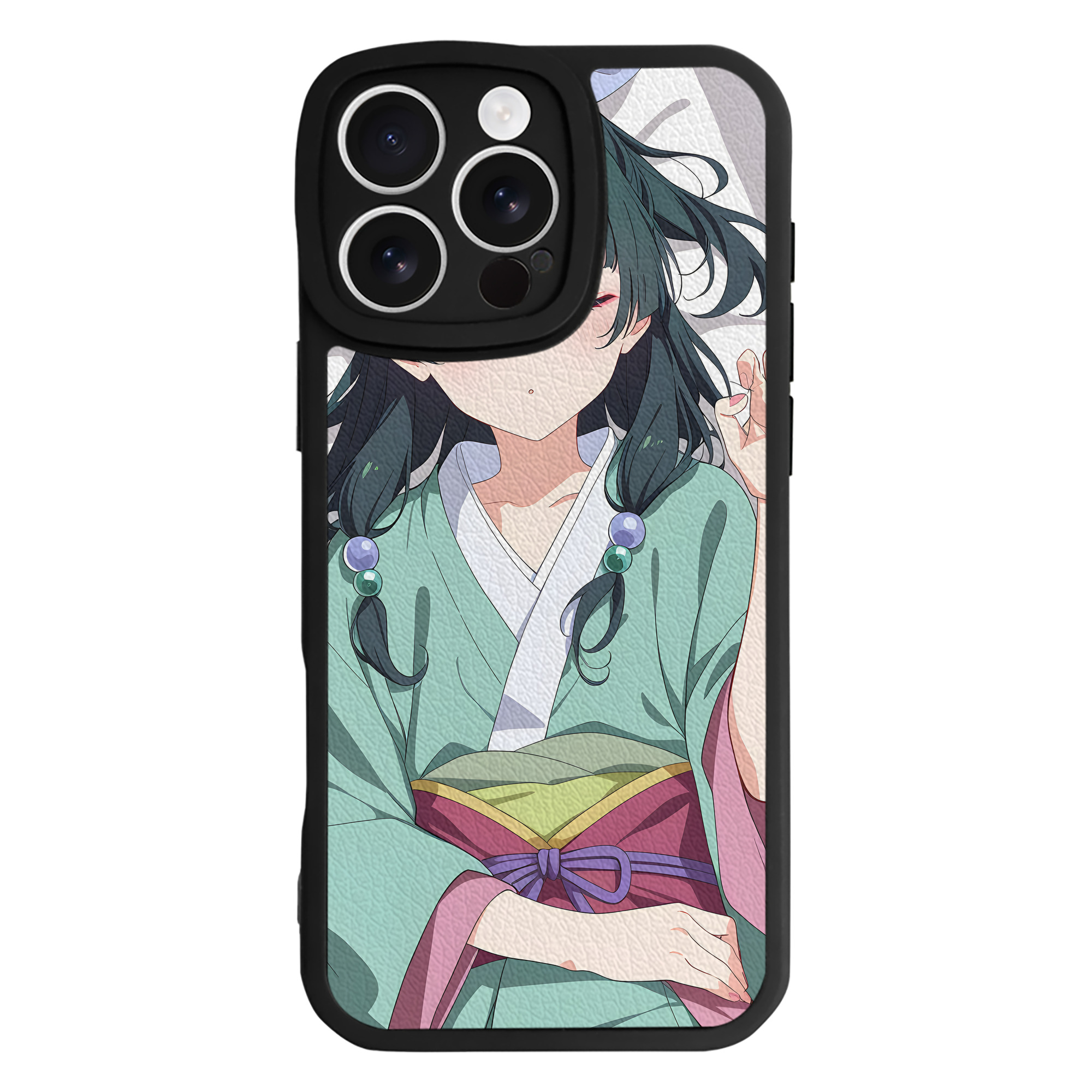 （画像用） 薬屋のひとりごと The Apothecary Diaries 【iPhone 16シリーズ対応】シリコンスマホケース（レザー調） 材質：シリコン